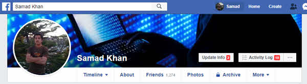 Add profile photo and cover photo on Facebook
