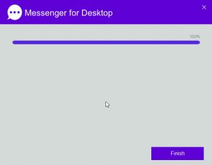 After Messenger setup complete click Finish