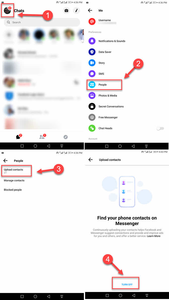 How to Stop Automatic Contacts Sync on Messenger