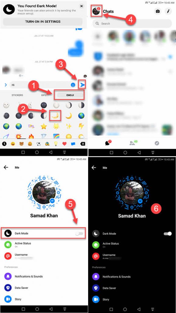 How to Unlock and Activate the Messenger's Dark Mode