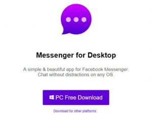 Messenger for Windows desktop, pc and laptops
