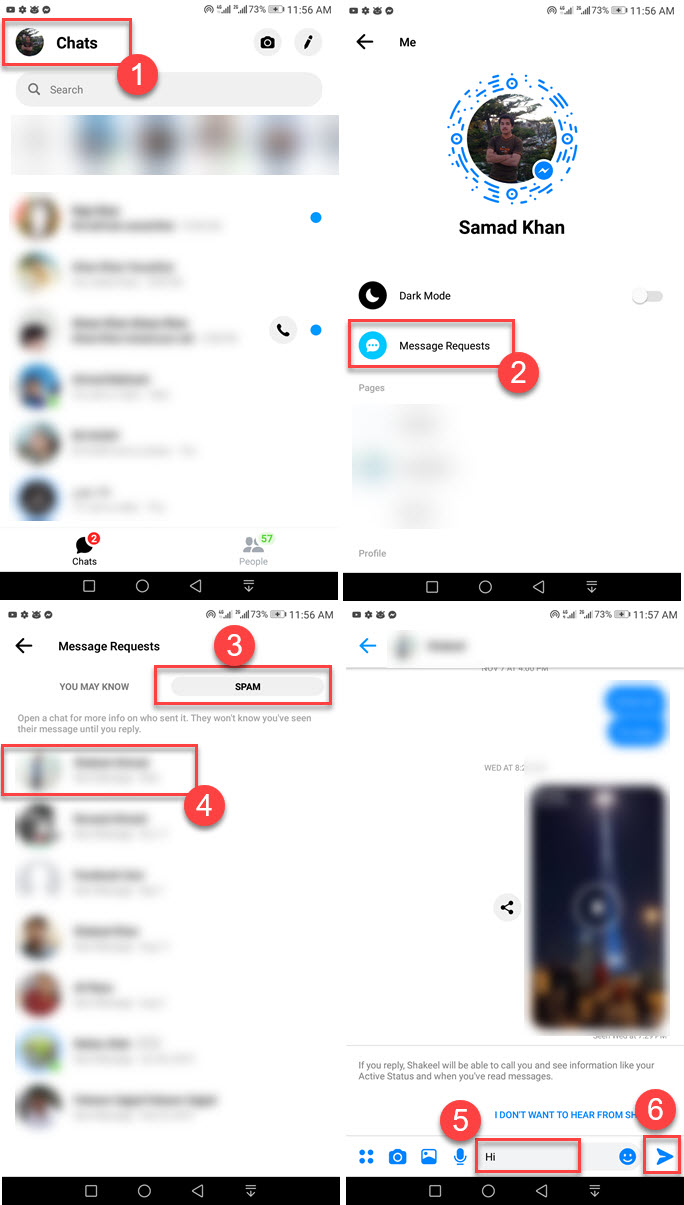 unignore messages on updated Messenger app 2020