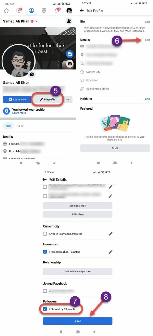 How to Activate or Turn On Followers on Facebook App