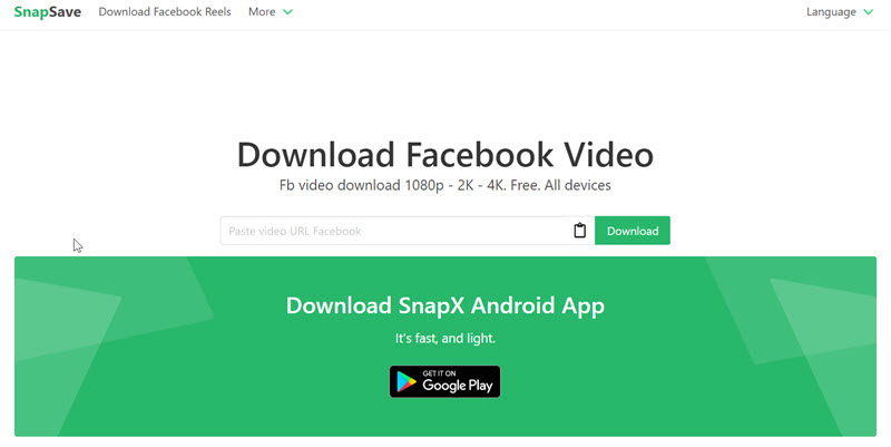 How to Save Videos from Facebook Online via Snapsave
