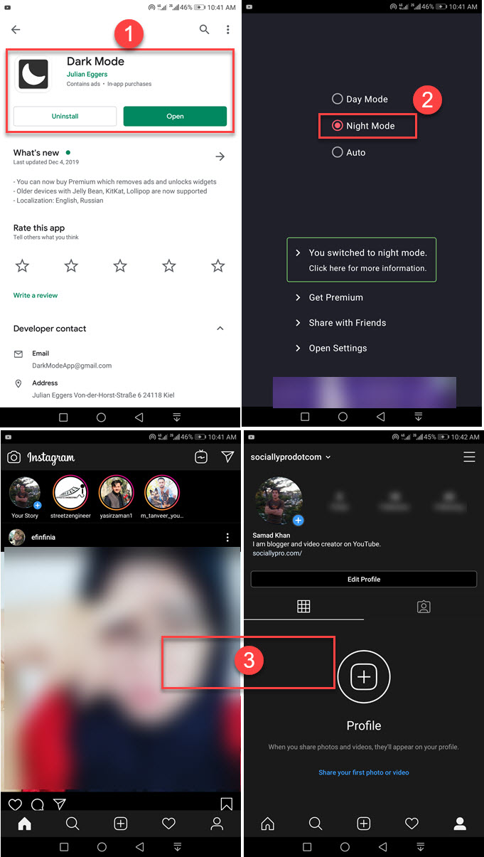 How to Enable Instagram Dark Mode Without Android 10 ...