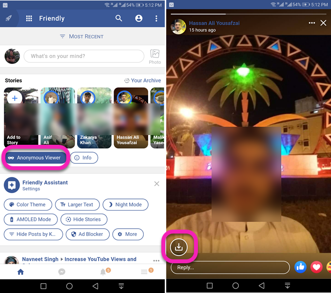 How to download Facebook stories anonymously