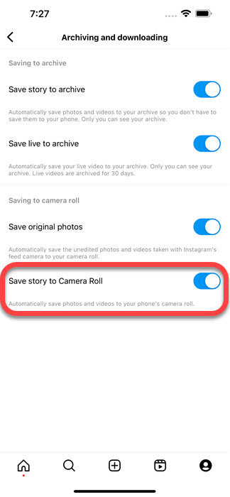 Automatically Save Your IG Stories to Camera Roll