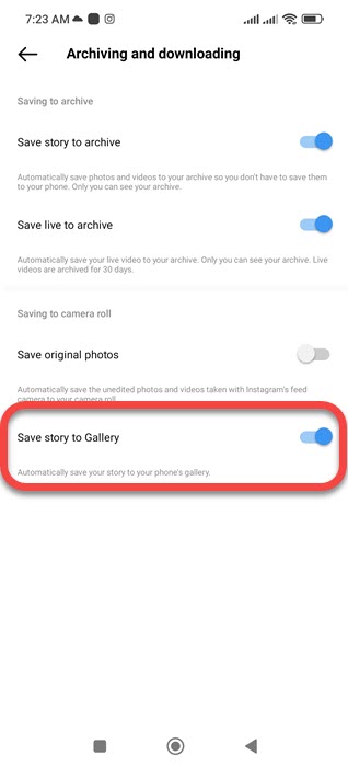 Automatically Save Your IG Stories to Gallery
