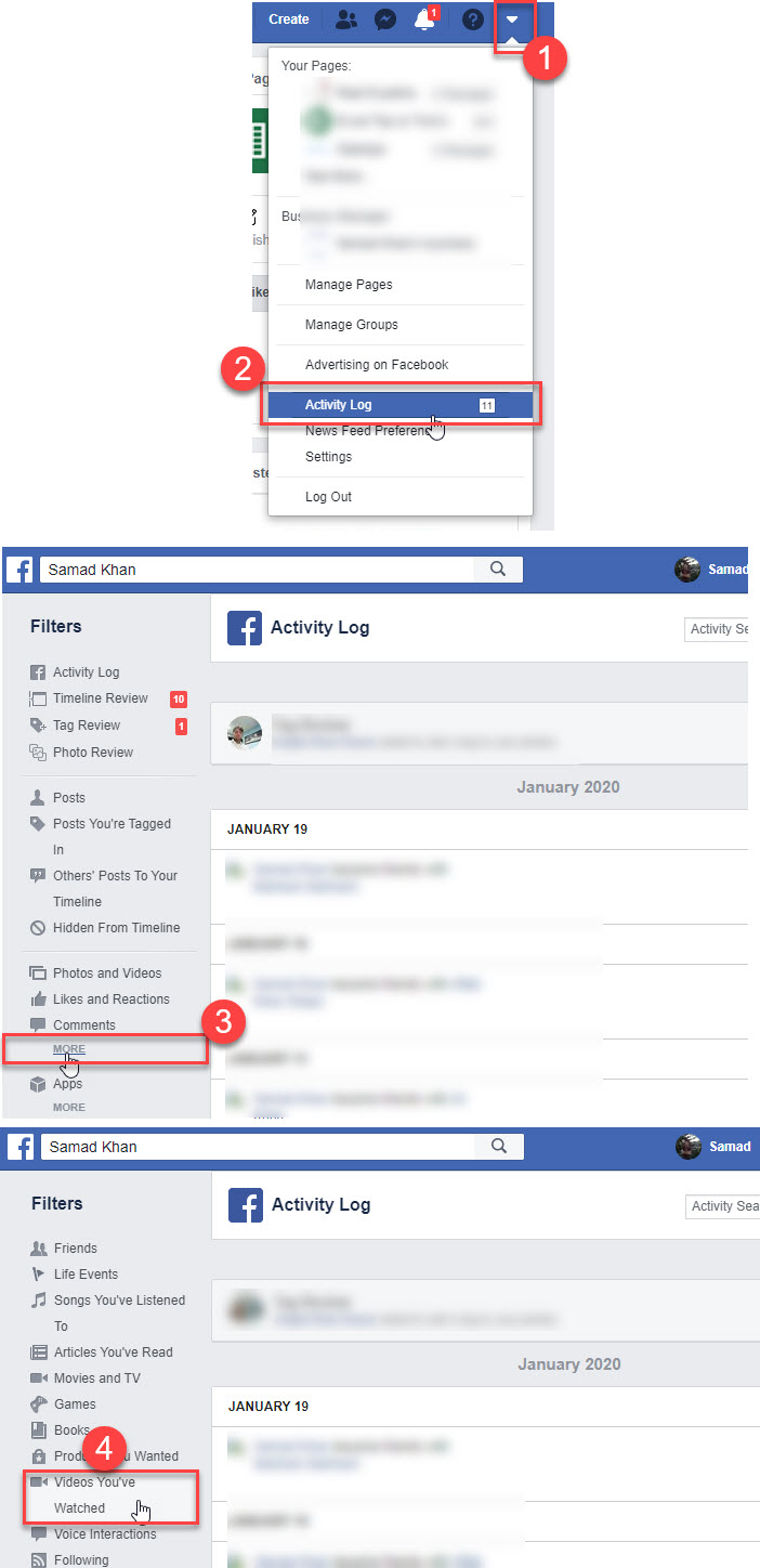 How to Find and Delete Watch Video History on Facebook - SociallyPro