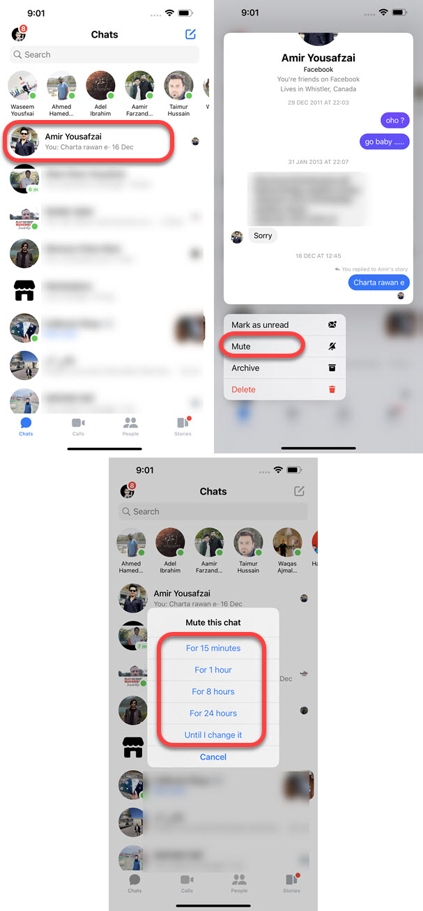 How to Mute Someone on Messenger on iPhone