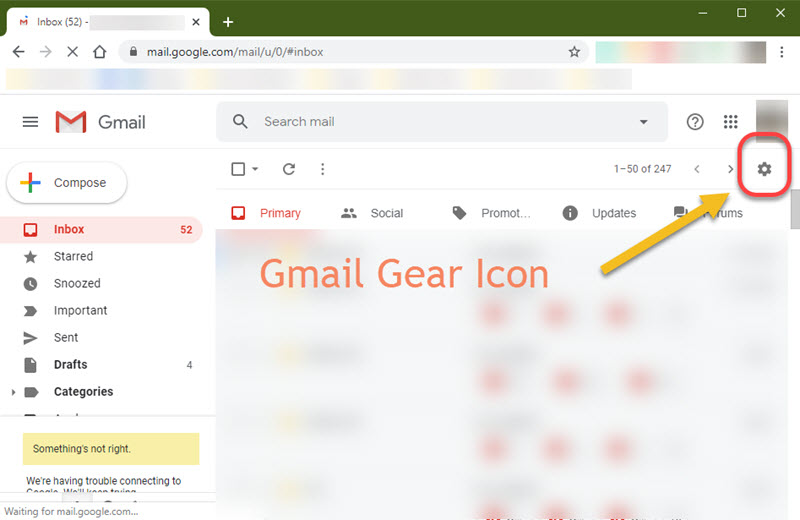 What is Gmail Gear Icon & Where to Find it? - SociallyPro