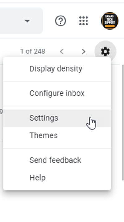 What is Gmail Gear Icon