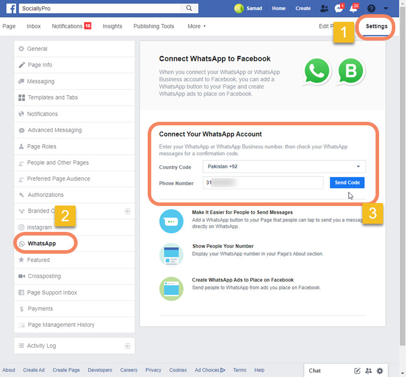 How to Link WhatsApp to Facebook Page