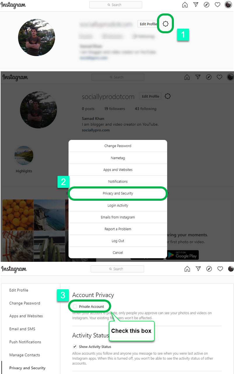 how to download a video from a private instagram account