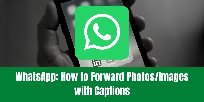 How to Forward Photos Images with Captions on WhatsaApp