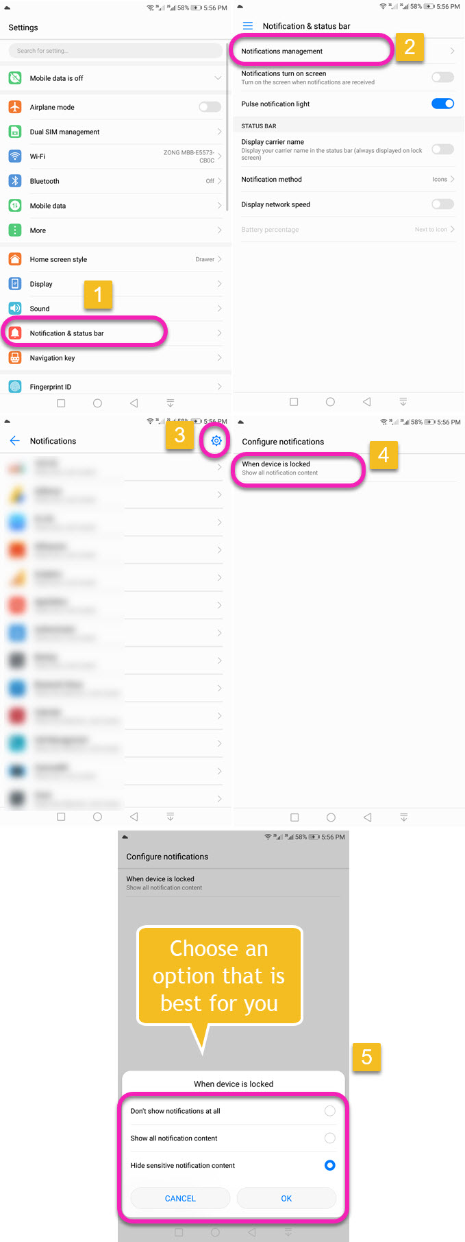 How to disable WhatsApp Notification Message Previews