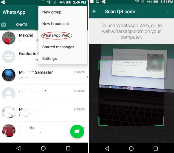 Use WhatsApp without phone number on PC