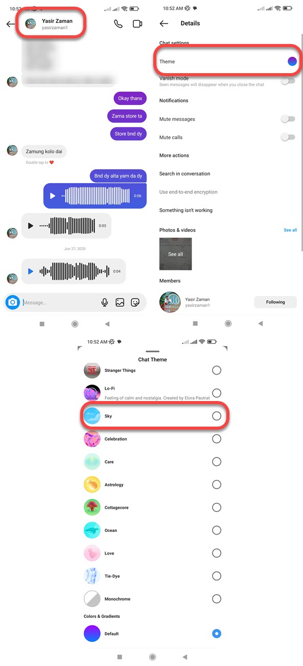 How to change Instagram DM color Updated