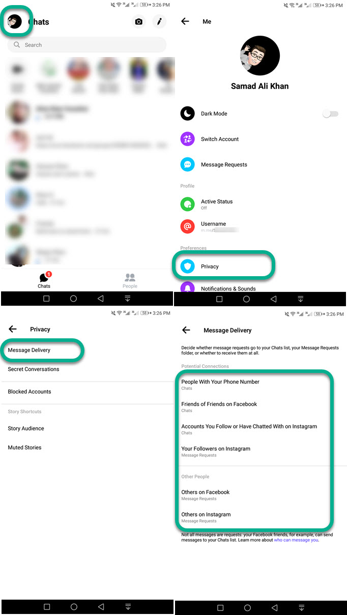 Ho to Manage Message Delivery on Messenger