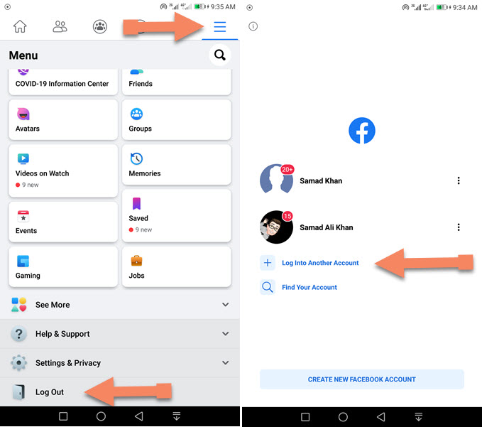 How to Add multiple Accounts on Facebook App