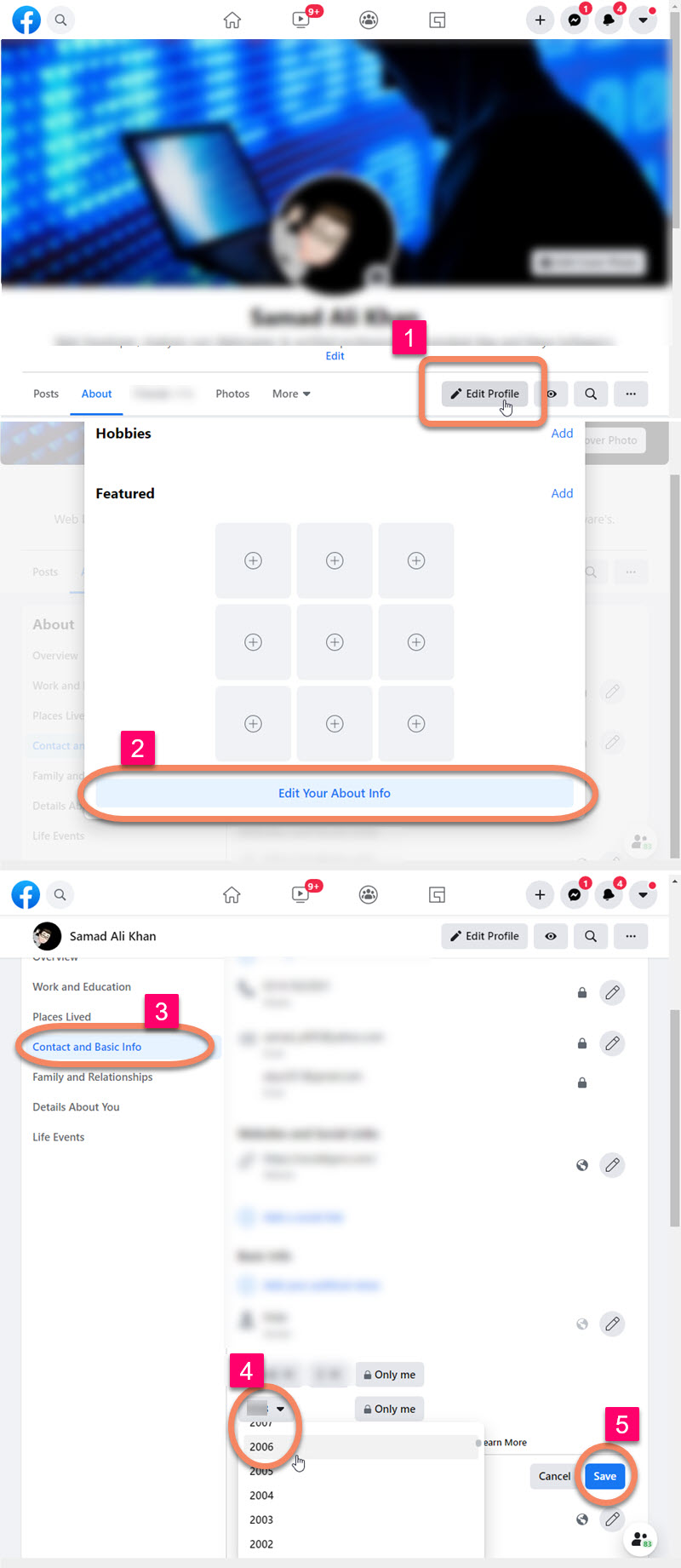 How to Disable Message Button on Facebook Profile on PC
