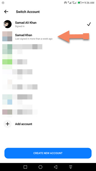 Switch between multiple accounts on Messenger