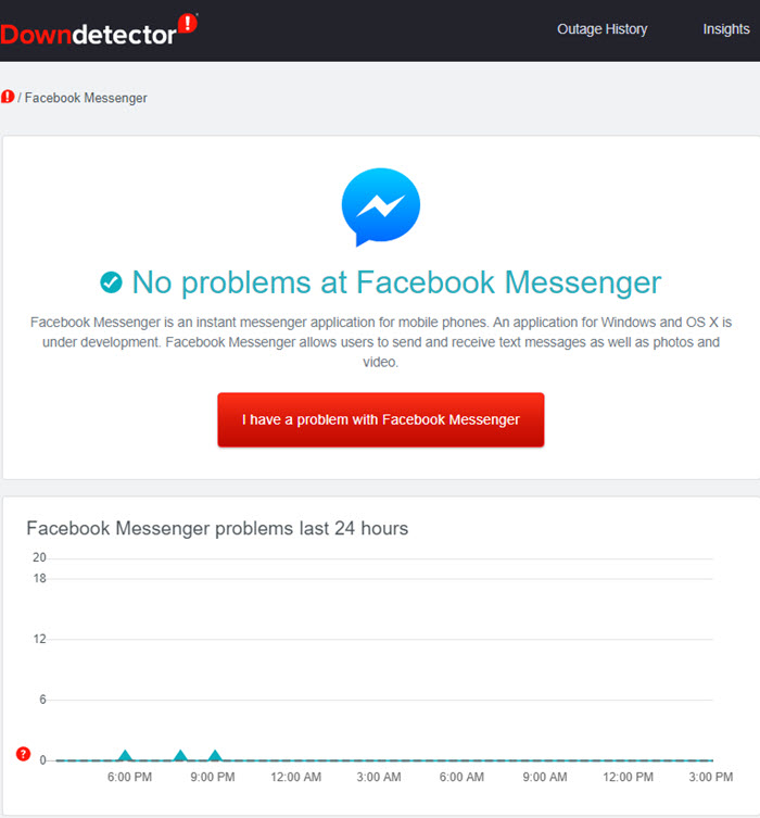 Check Messenger server status