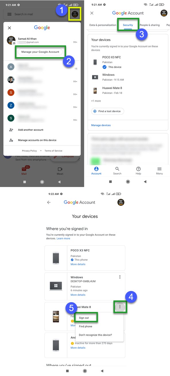 How to Sign Out of One Google Account on Mobile