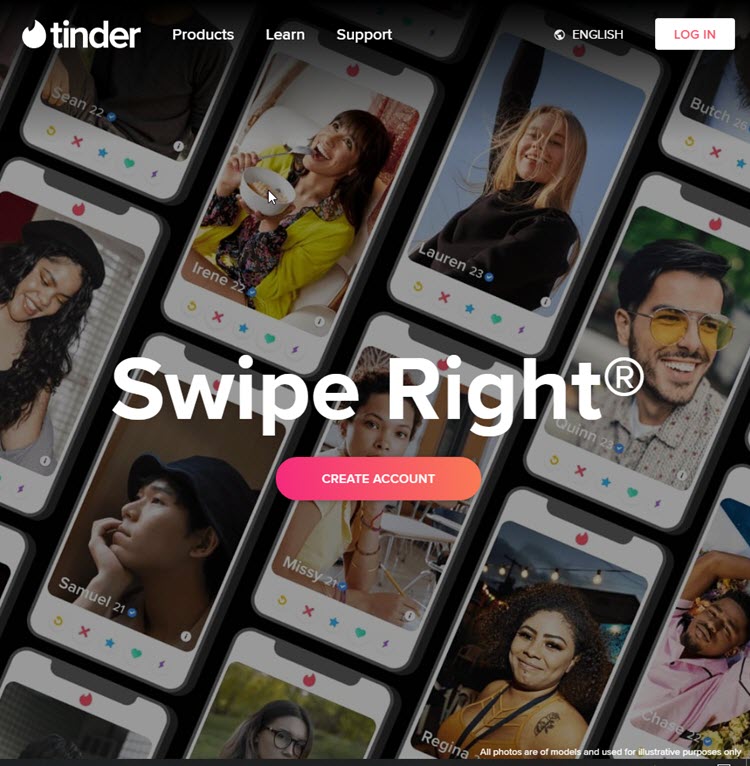 To use tinder to need you login Register Tinder