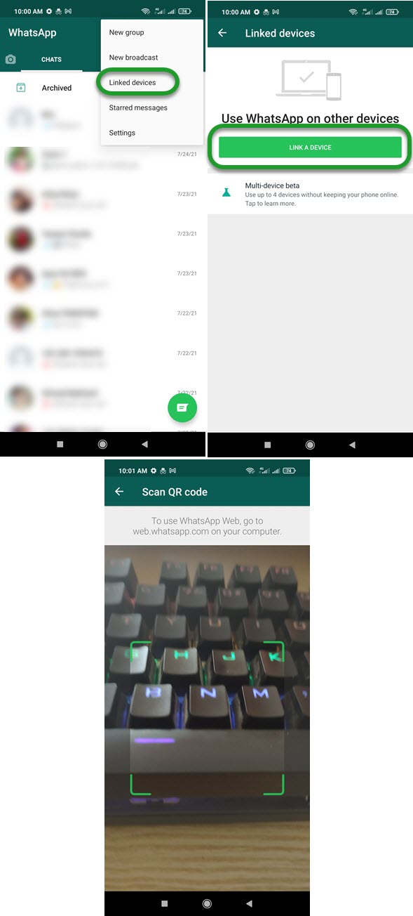 How to Link a Device on WhatsApp Latest