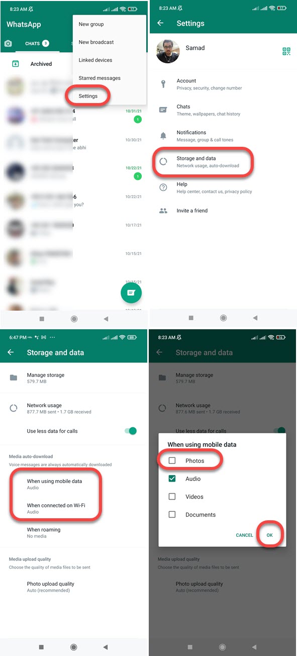 Stop WhatsApp Saving Photos to Gallery Automatically on Android
