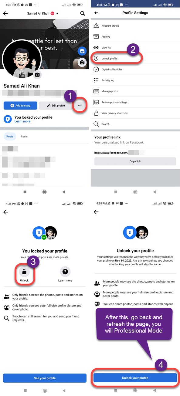 Fix Professional Mode Facebook Not Showing SociallyPro
